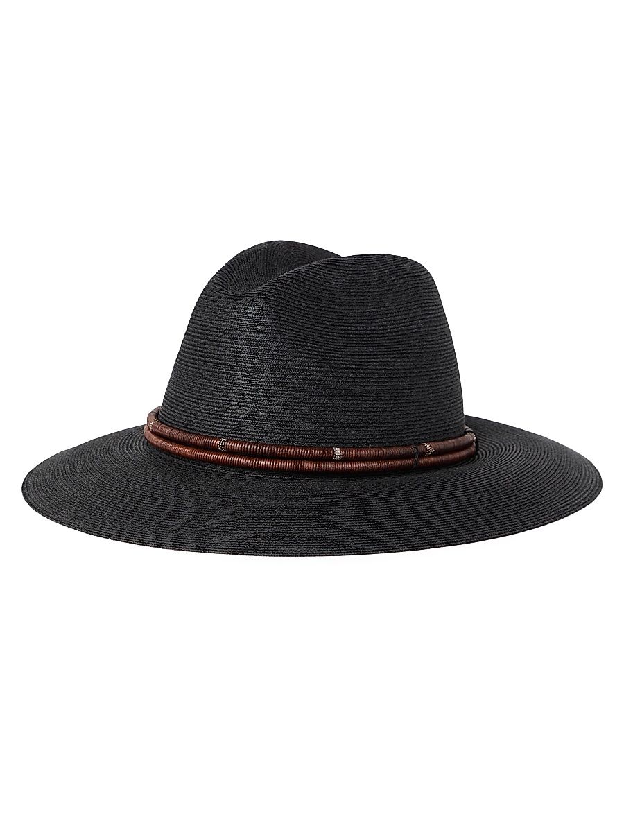 Women's Techno Hemp and Cotton Fedora Hat - Black - Size Small