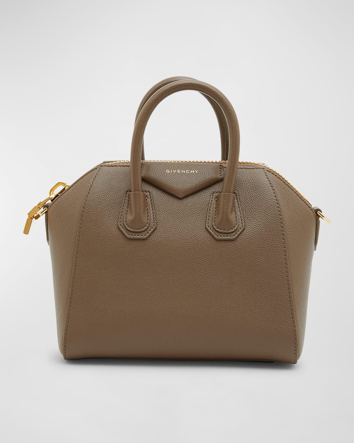 Antigona Small Top Handle Bag in Grained Leather