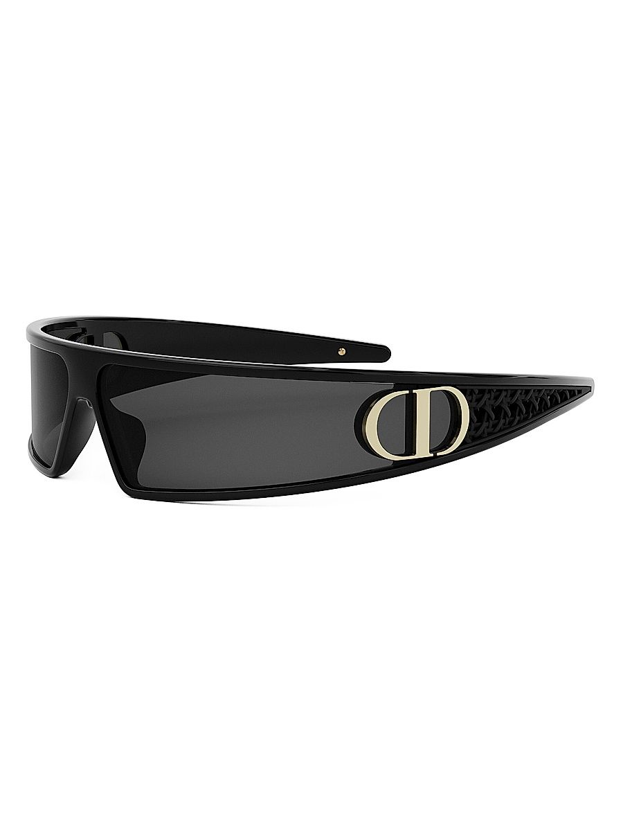 Women's VeryDior M1U 91MM Mask Sunglasses - Dark Grey Black