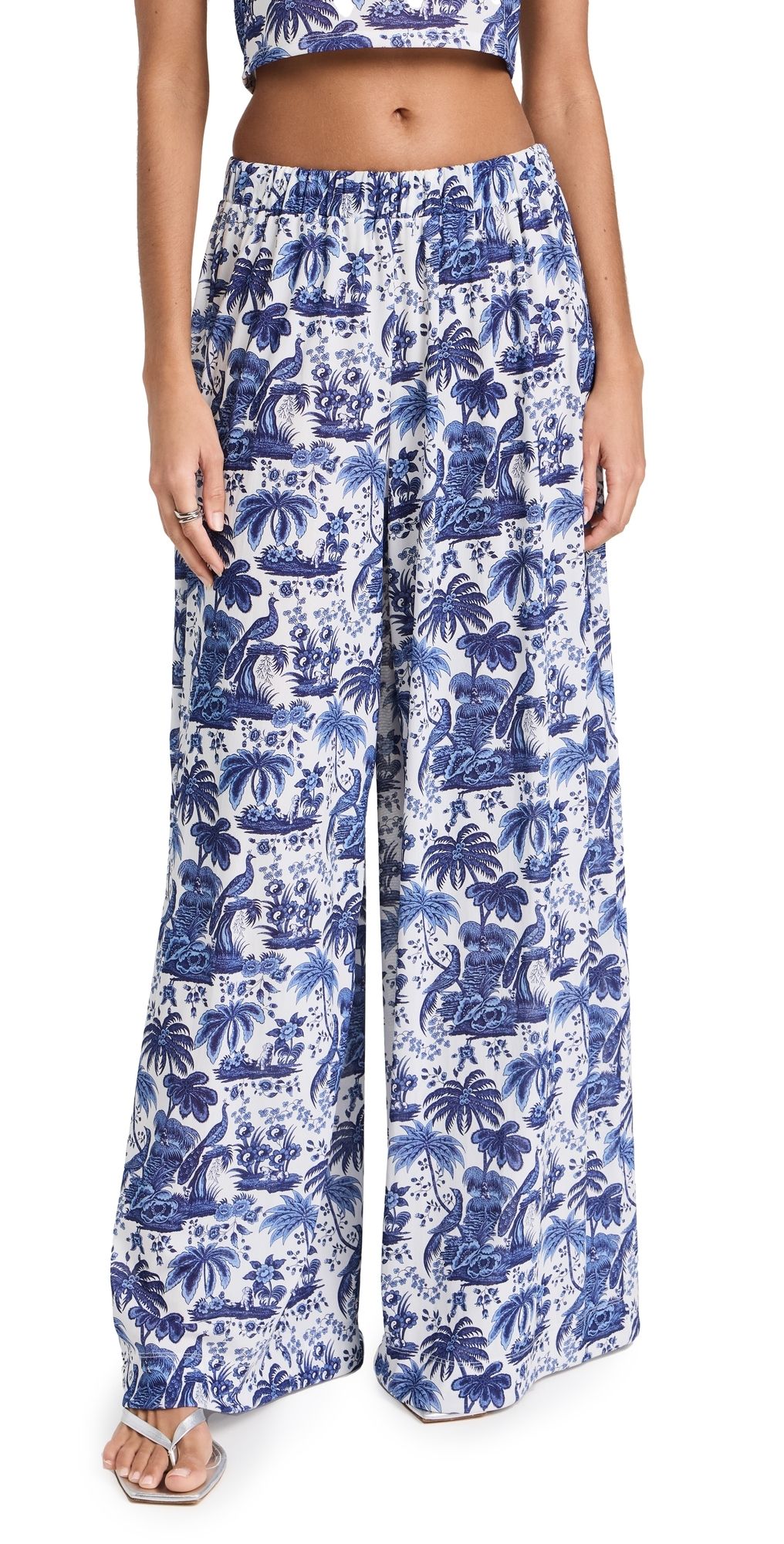 STAUD Marza Pants Blue Toile XS