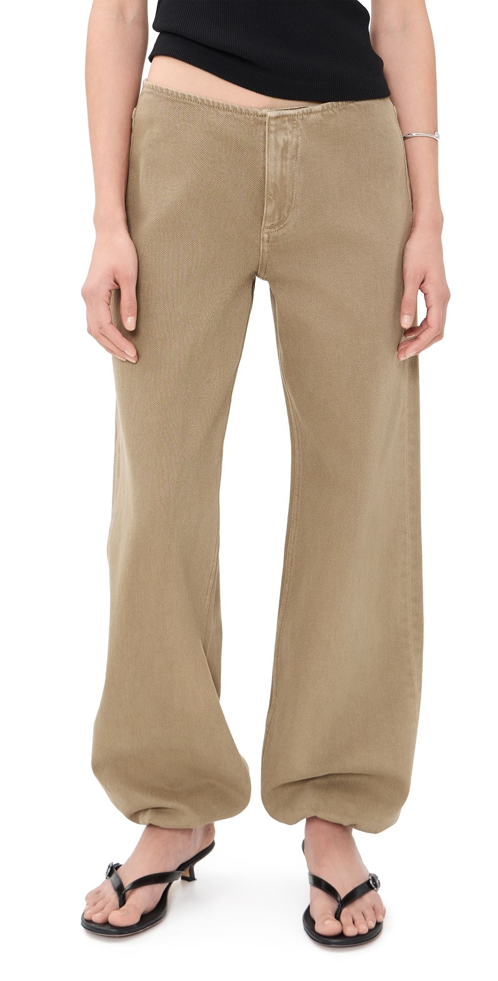 Still Here Low Rise Sport Jeans In Pear Pear 29