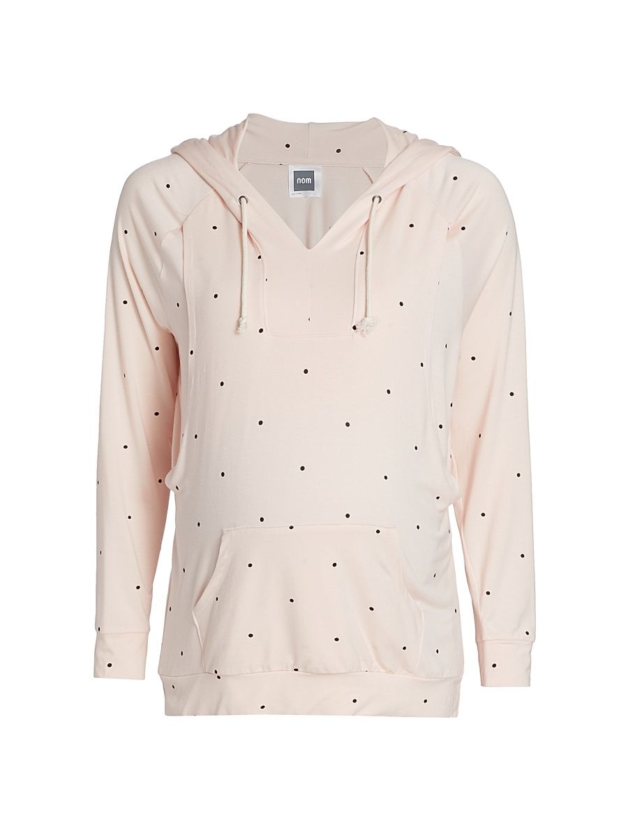 Women's Simone Jersey Lounge Hoodie - Dots - Size Small