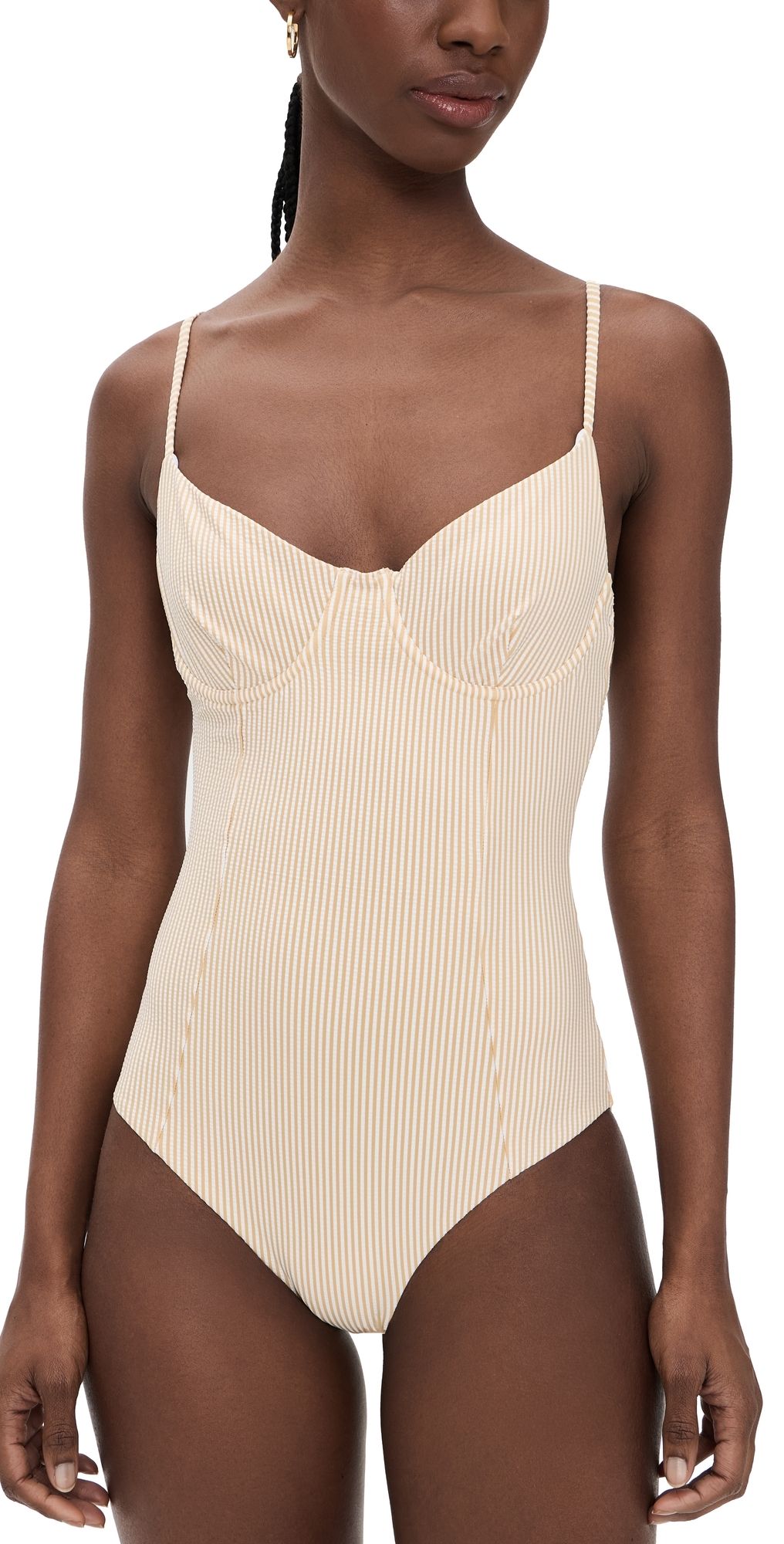 Onia Chelsea One Piece Ochre/White XL