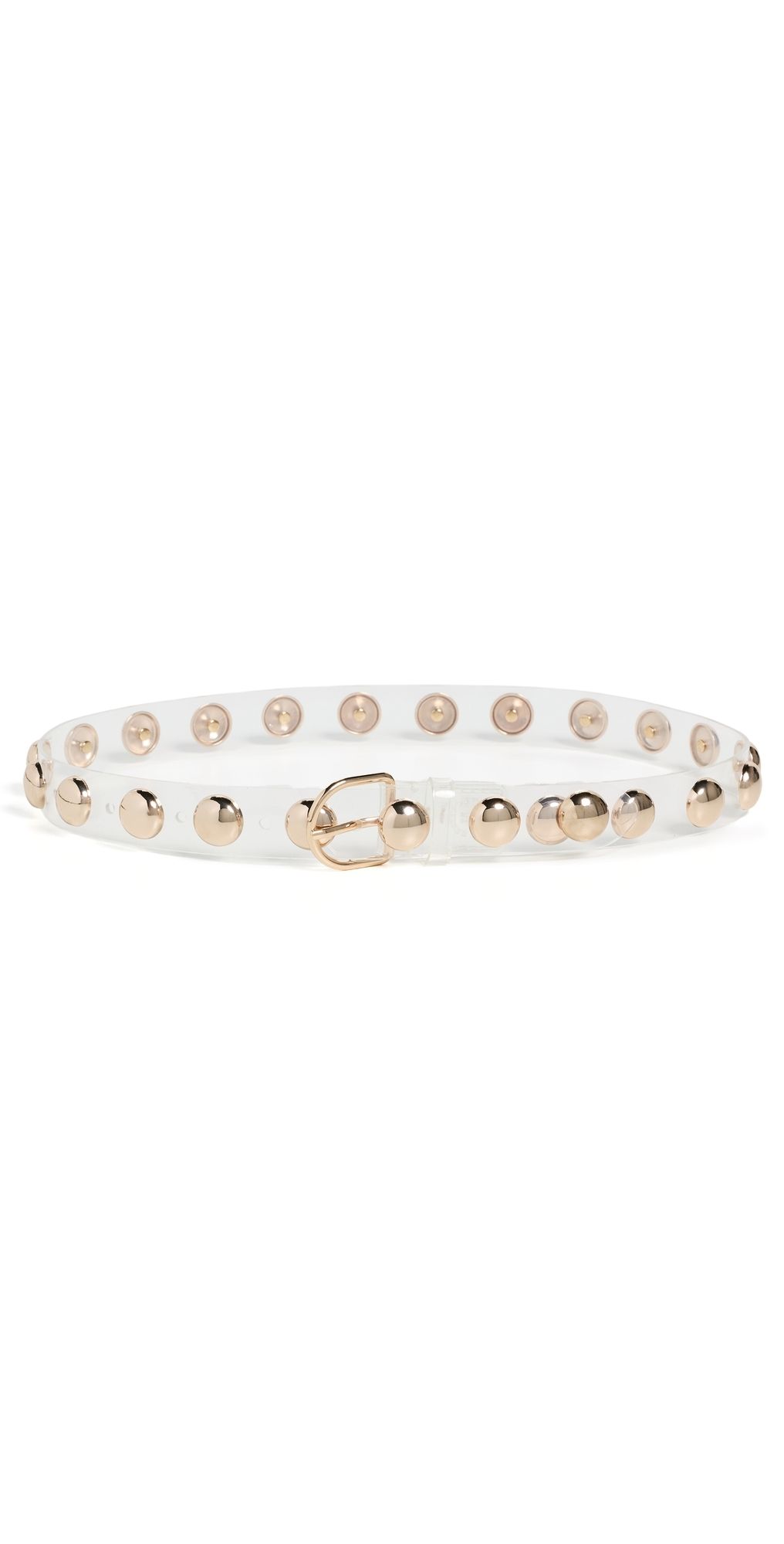 Loeffler Randall Issa Belt Clear/Champagne XS/S