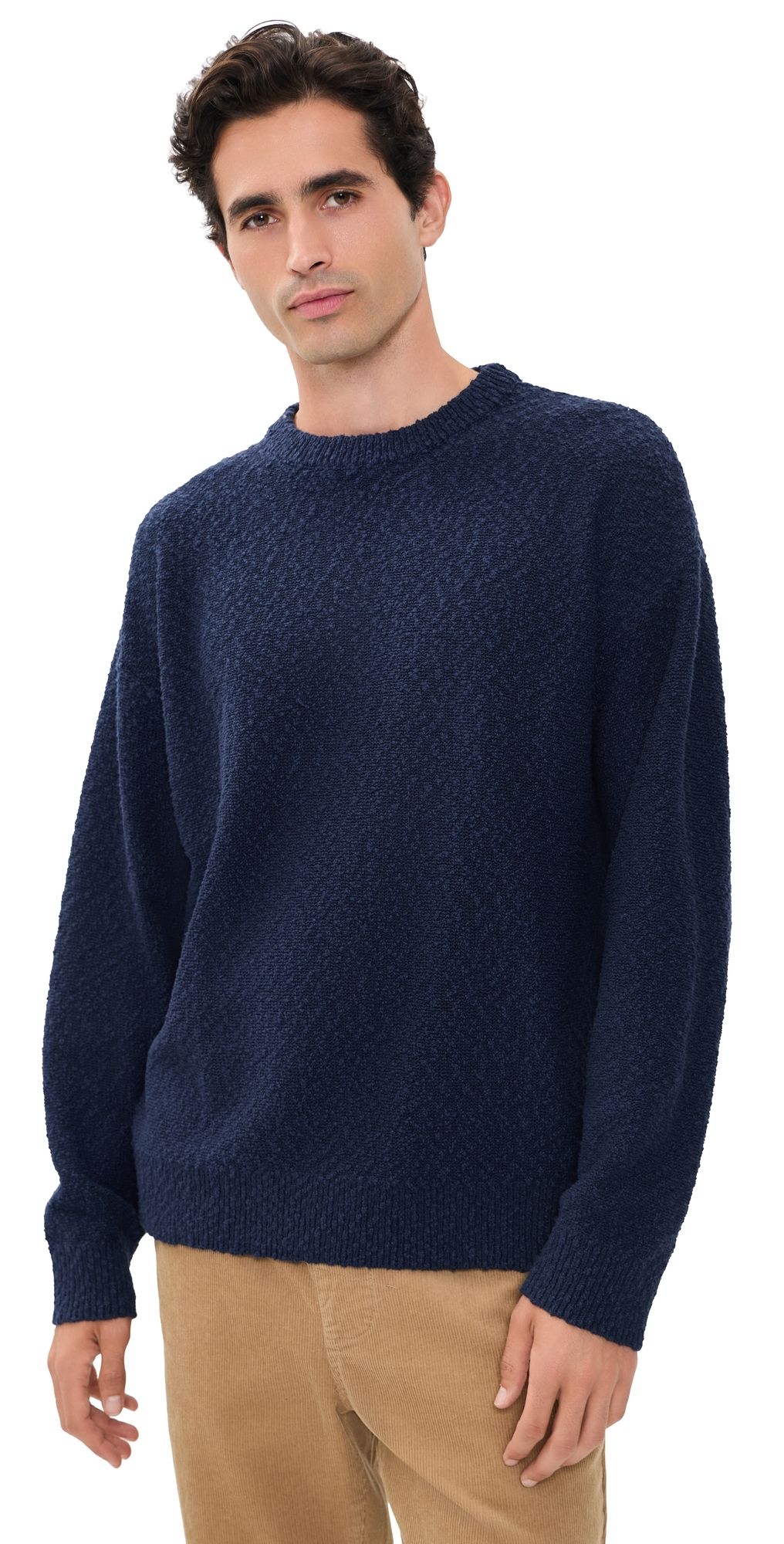 Rhythm Worn Path Knit Sweater Navy M