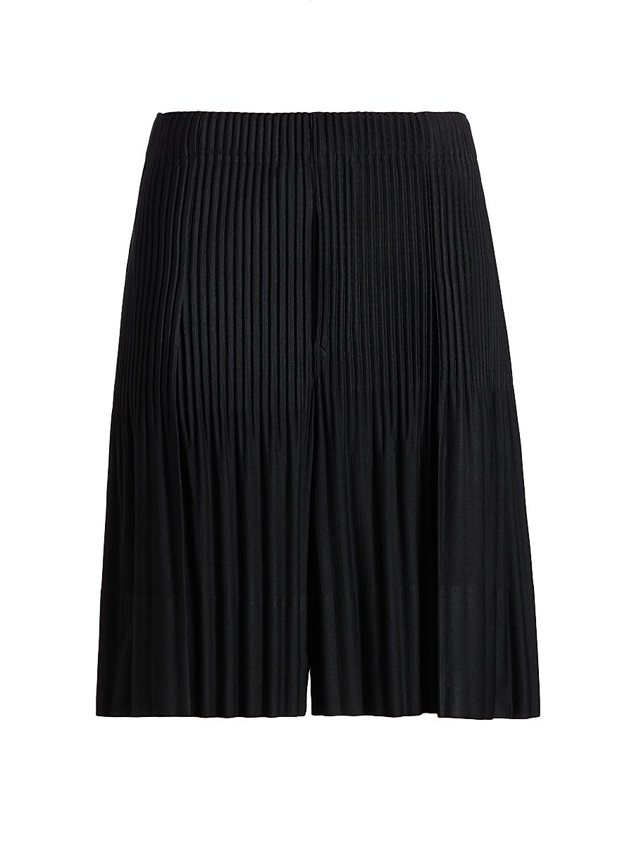 Men's Wear Or Wrap Shorts - Egg Plant Black - Size Large