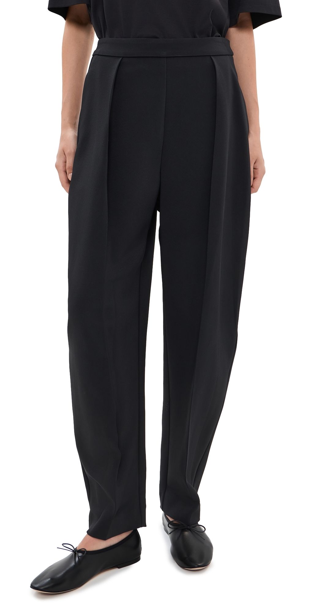Róhe Puck Sculptural Tailored Trousers Black 42