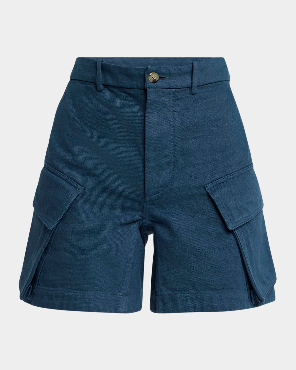 High Waist Cargo Shorts