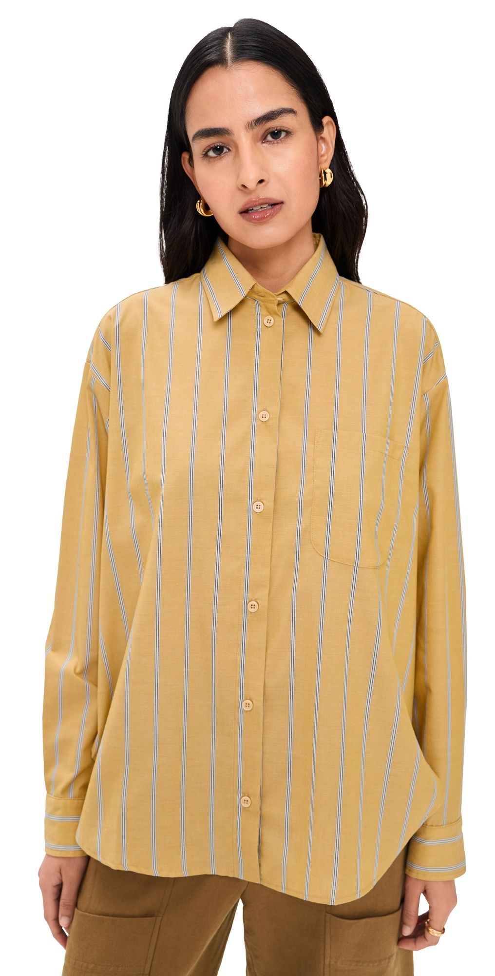 Jamie Haller The Essential Shirt Golden Stripe L