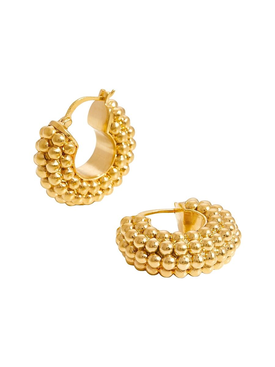 Women's Baya 18K Gold-Plated Hoop Earrings - Gold