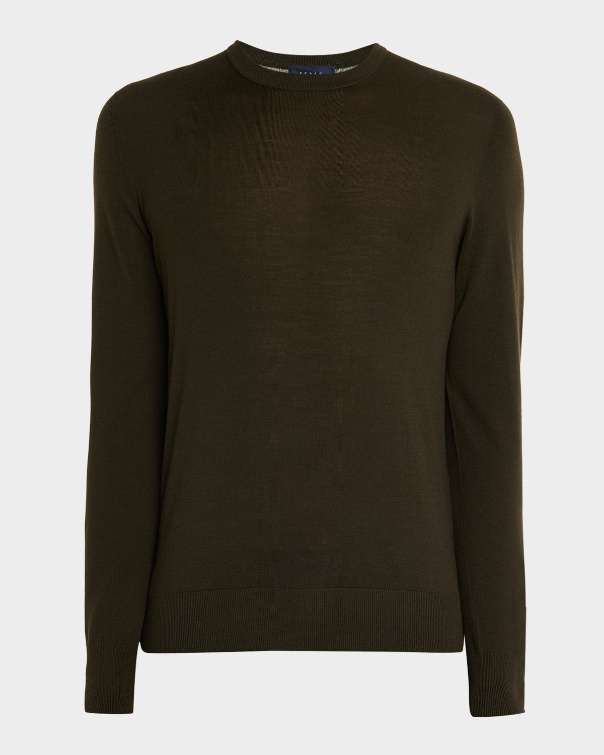 Men & apos;s Virgin Wool Heathered Crewneck Sweater