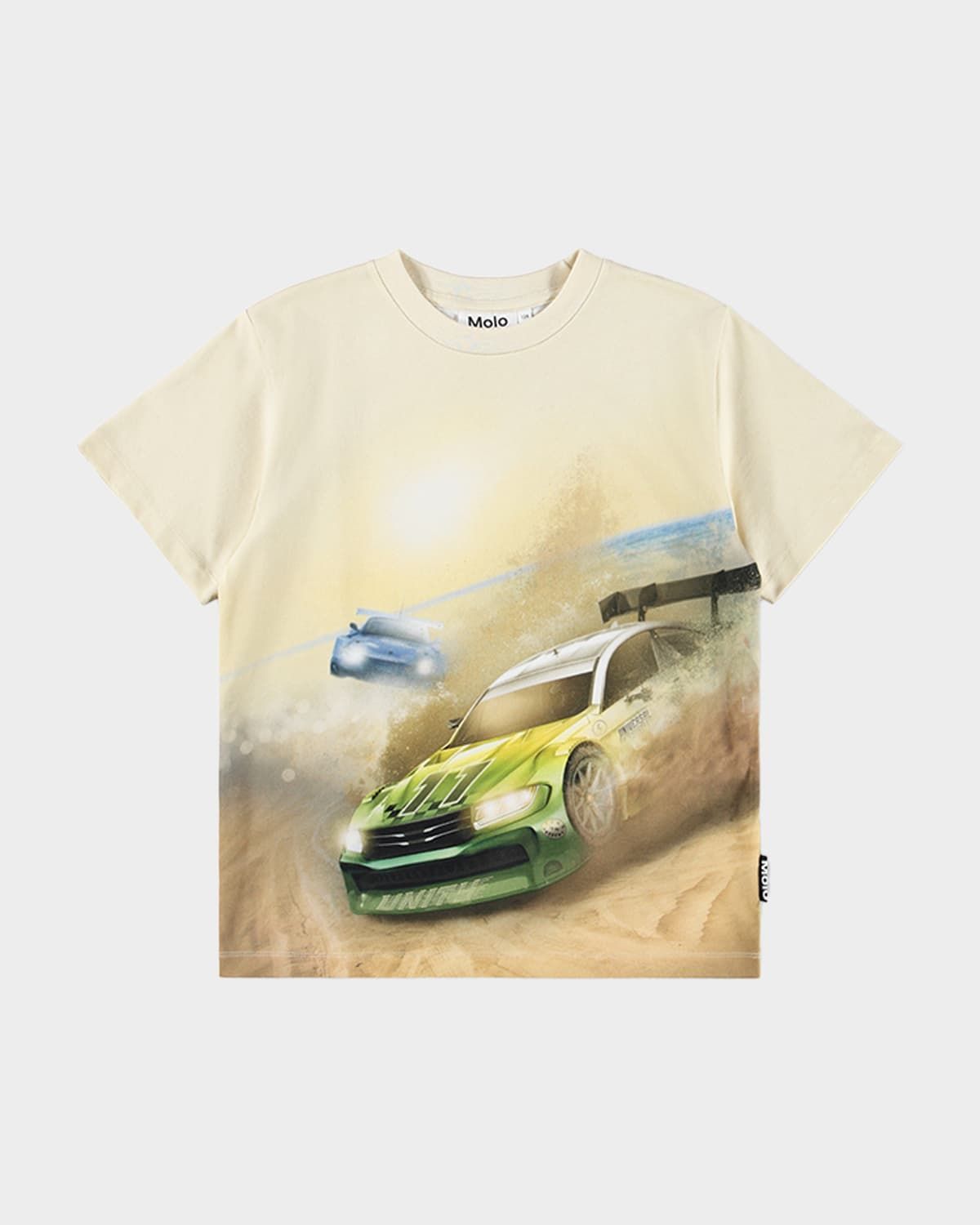 Boy & apos;s Riley Racecar-Print Organic Cotton Tee