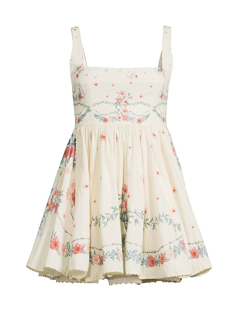 Women's Hierbabuena Mosqueta Floral Minidress - Size Medium