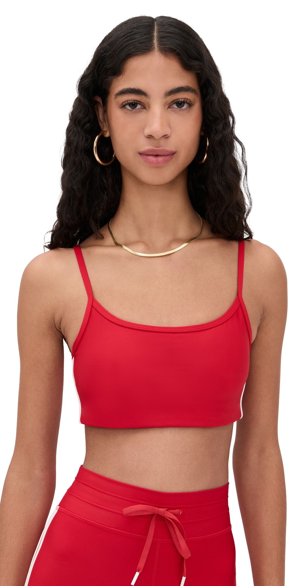 The Upside Oxford Hutton Scoop Bra Cherry M