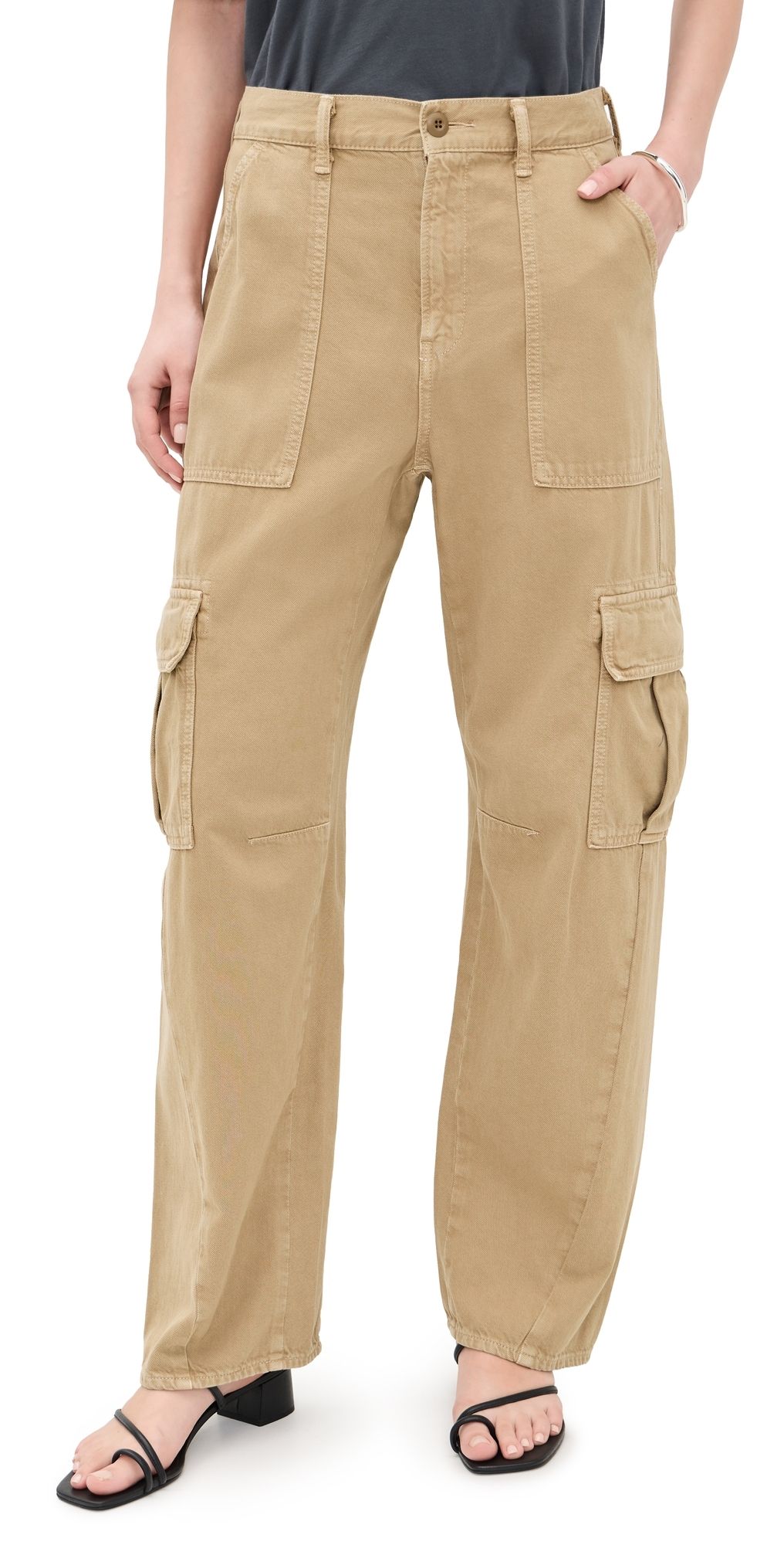 MOUSSY VINTAGE Corlears Barrel Cargo Pants Beige 30