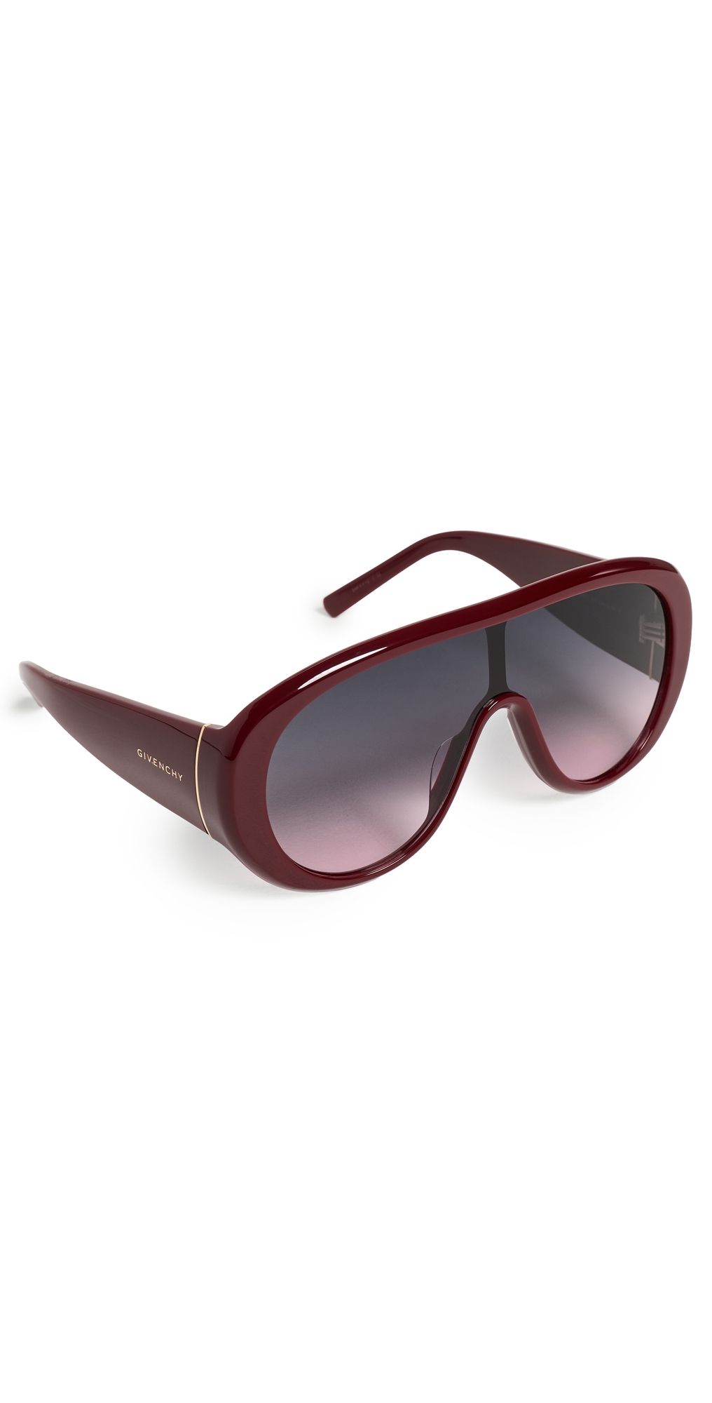 Givenchy Curve Mask Sunglasses Shiny Bordeaux/Gradient Bord One Size
