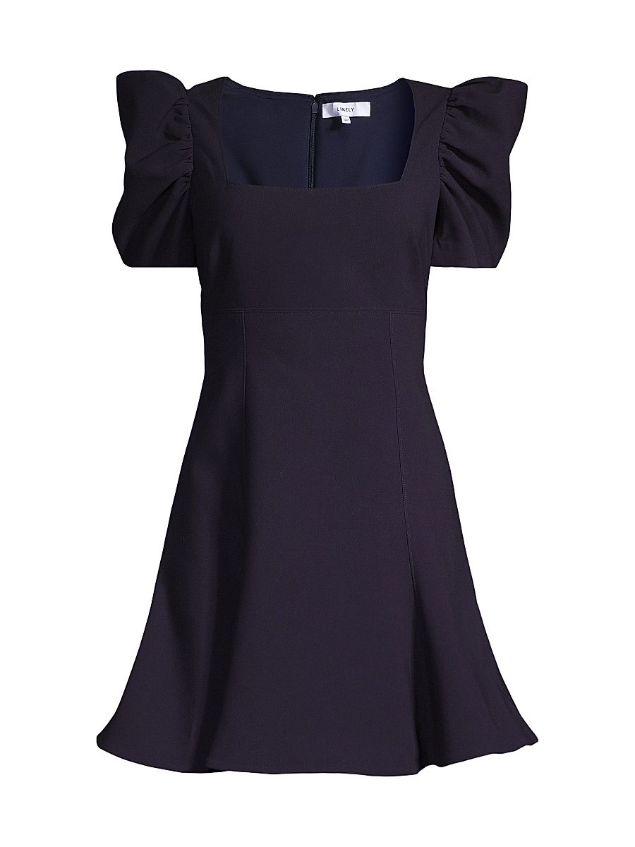 Women's Alia Fit-&-Flare Mini Dress - Navy - Size 10
