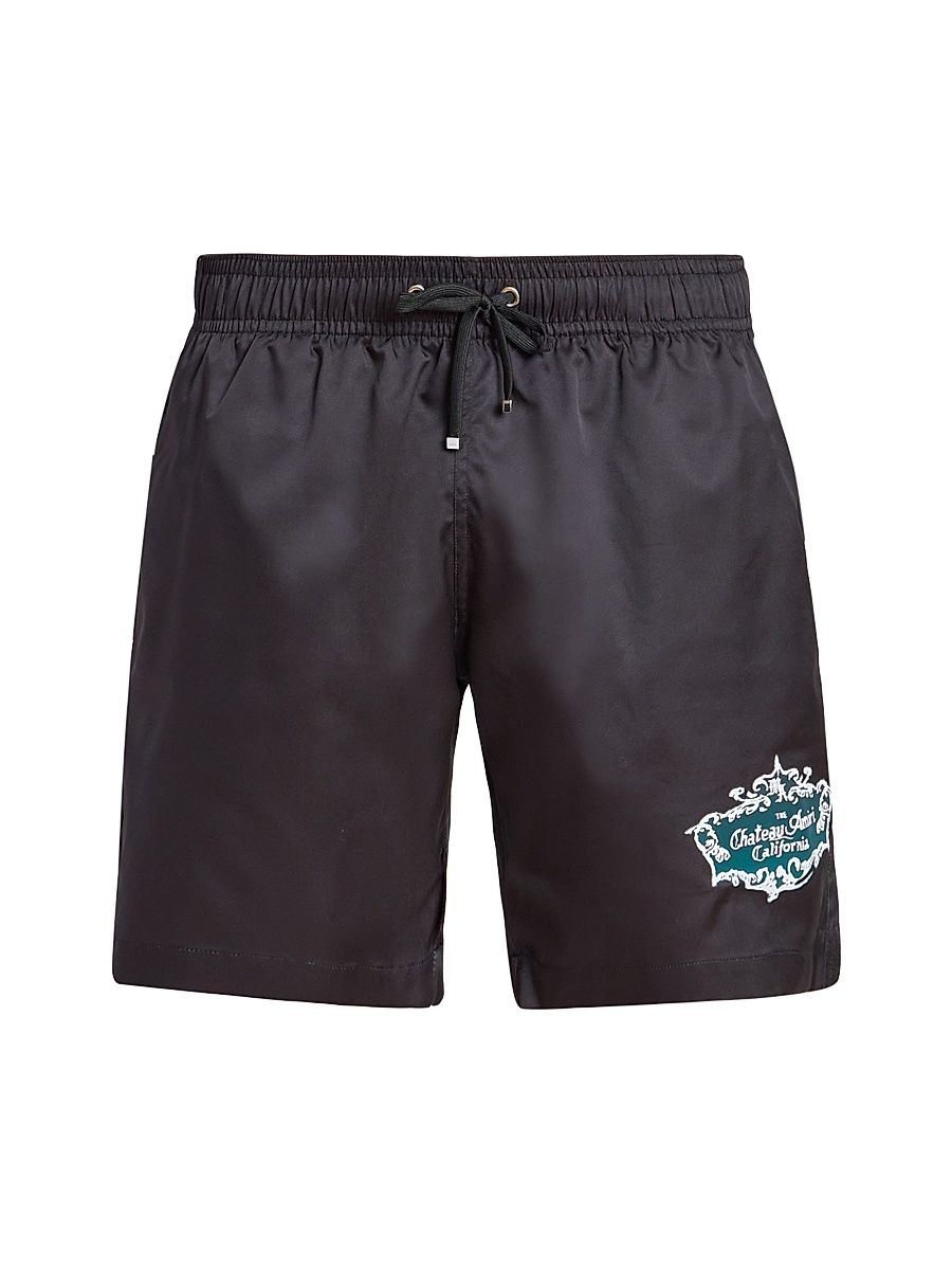 Men's Chateau Crest Swim Trunks - Black - Size Small