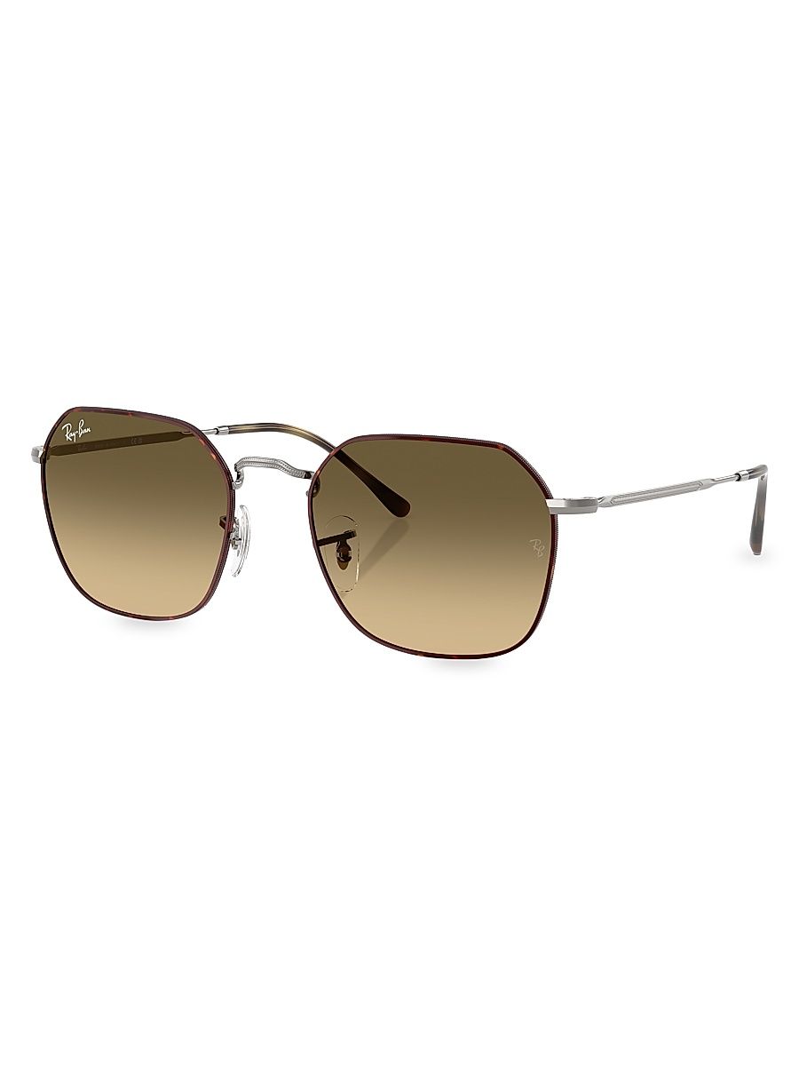 Women's RB3694 55MM Geometric Sunglasses - Gradient Brown Havana