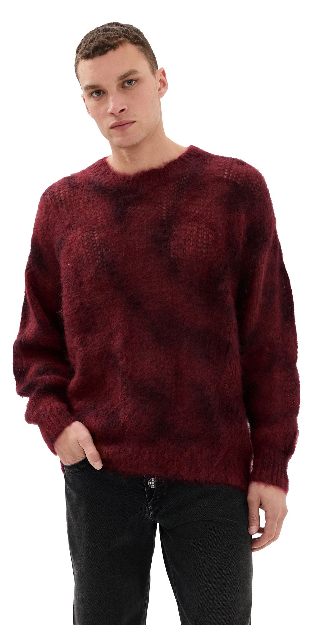 Isabel Marant Miller Mohair Sweater Deep Red M