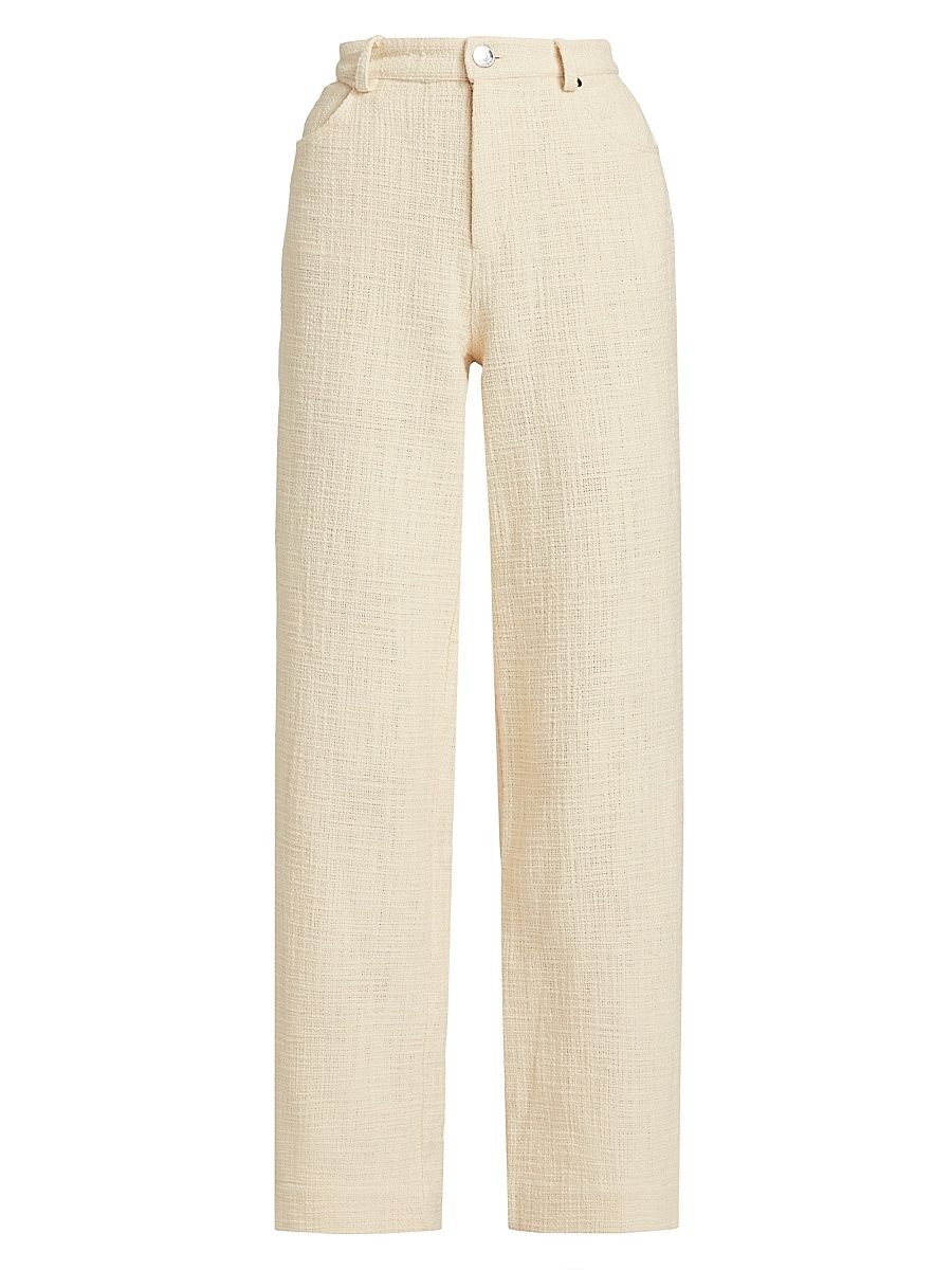 Women's Grayson Straight-Leg Pants - Ivory - Size 12