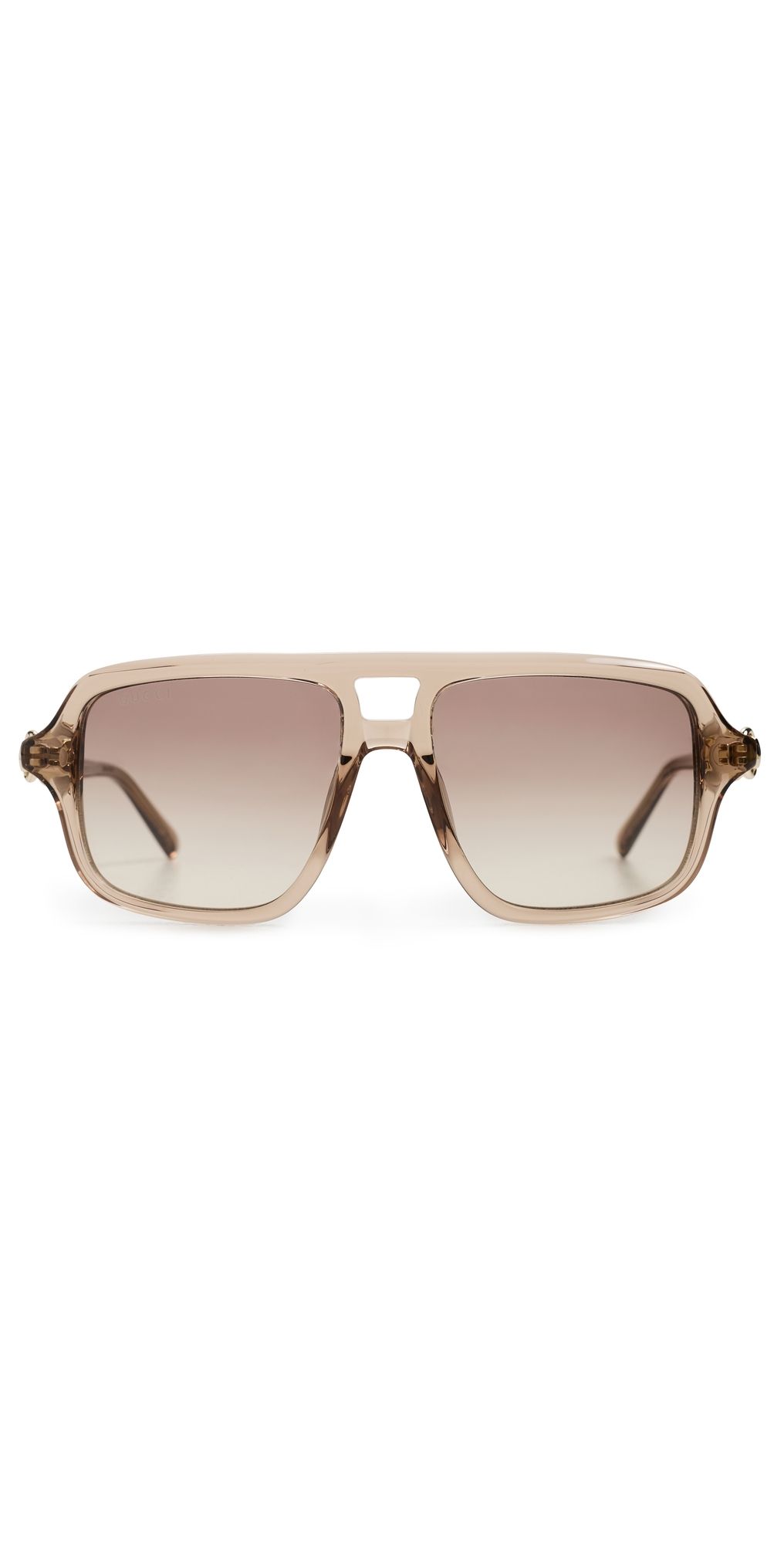 Gucci Horsebit Sunglasses Brown-Brown-Brown One Size