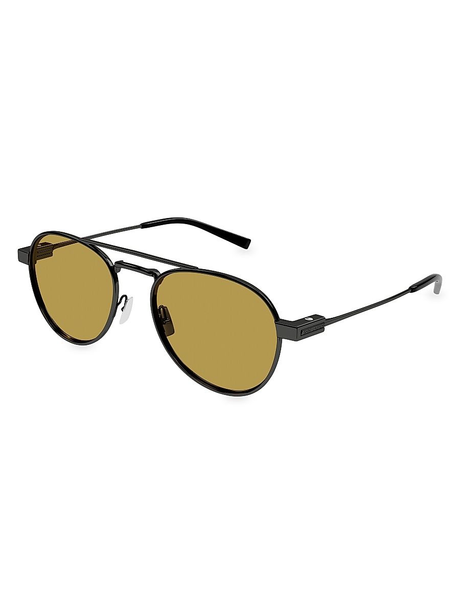 Men's Hyper Rimlock 54MM Round Sunglasses - Ruthenium Yellow