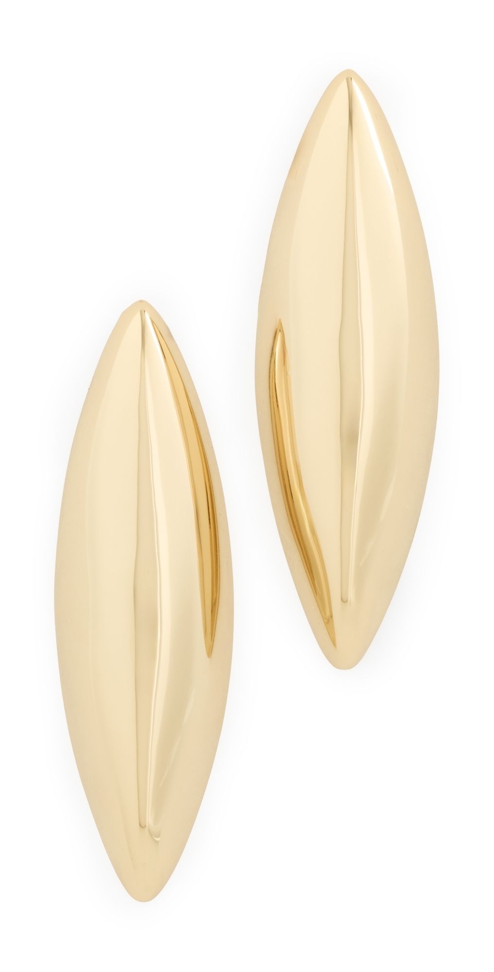 Jennifer Fisher Small Puffy Dagger Earrings Yellow Gold One Size