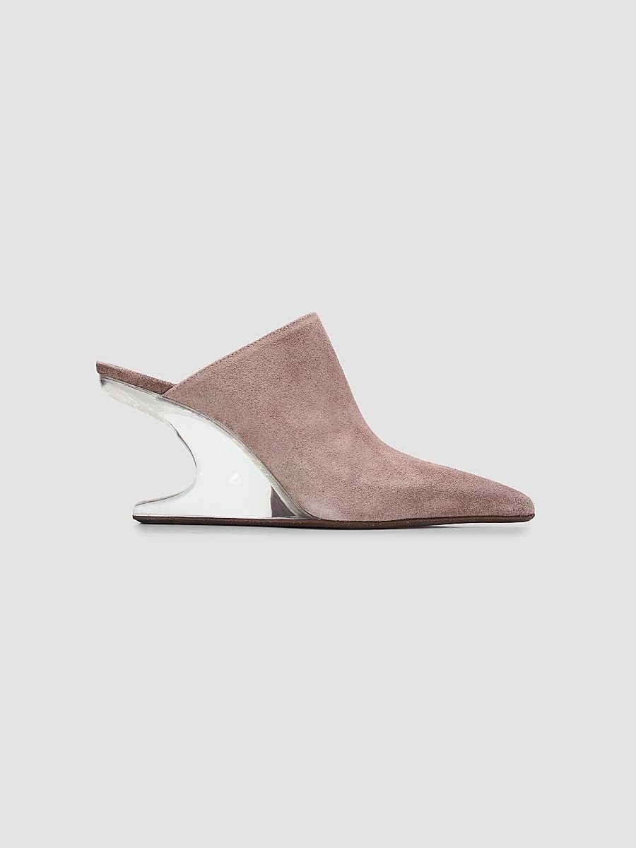 Women's Cantilever 8 Sabot Sharp Suede Mules - Grape Clear - Size 9.5