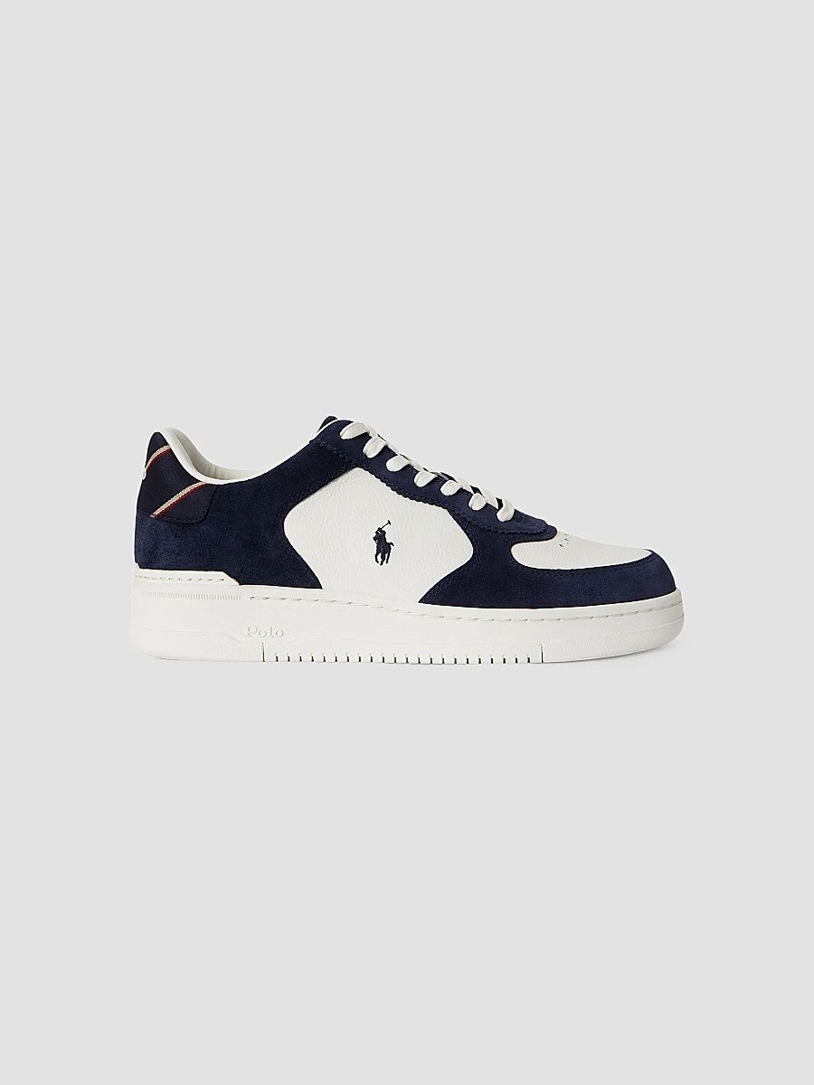 Men's Masters Court Low-Top Sneakers - Navy White Multi - Size 10