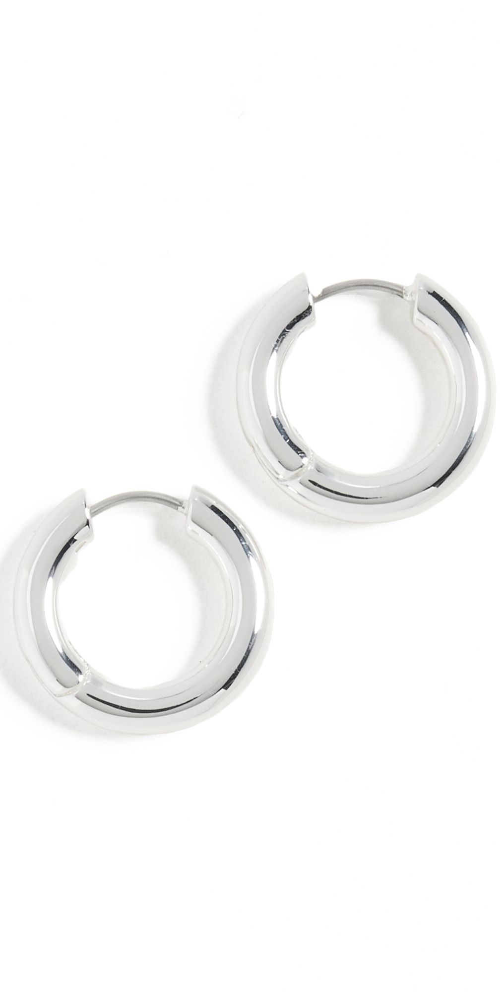 Gorjana Lou Hoops Silver One Size