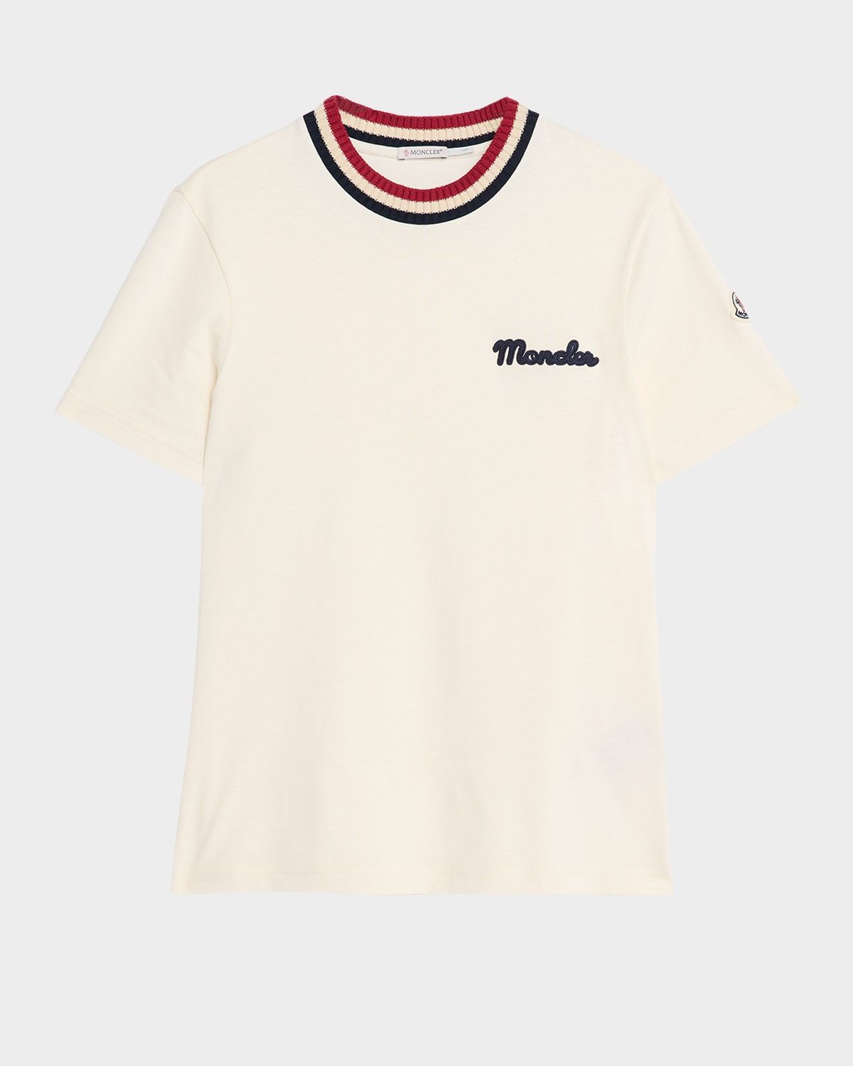 Men & apos;s Jersey Stripe-Ribbed Crewneck T-Shirt