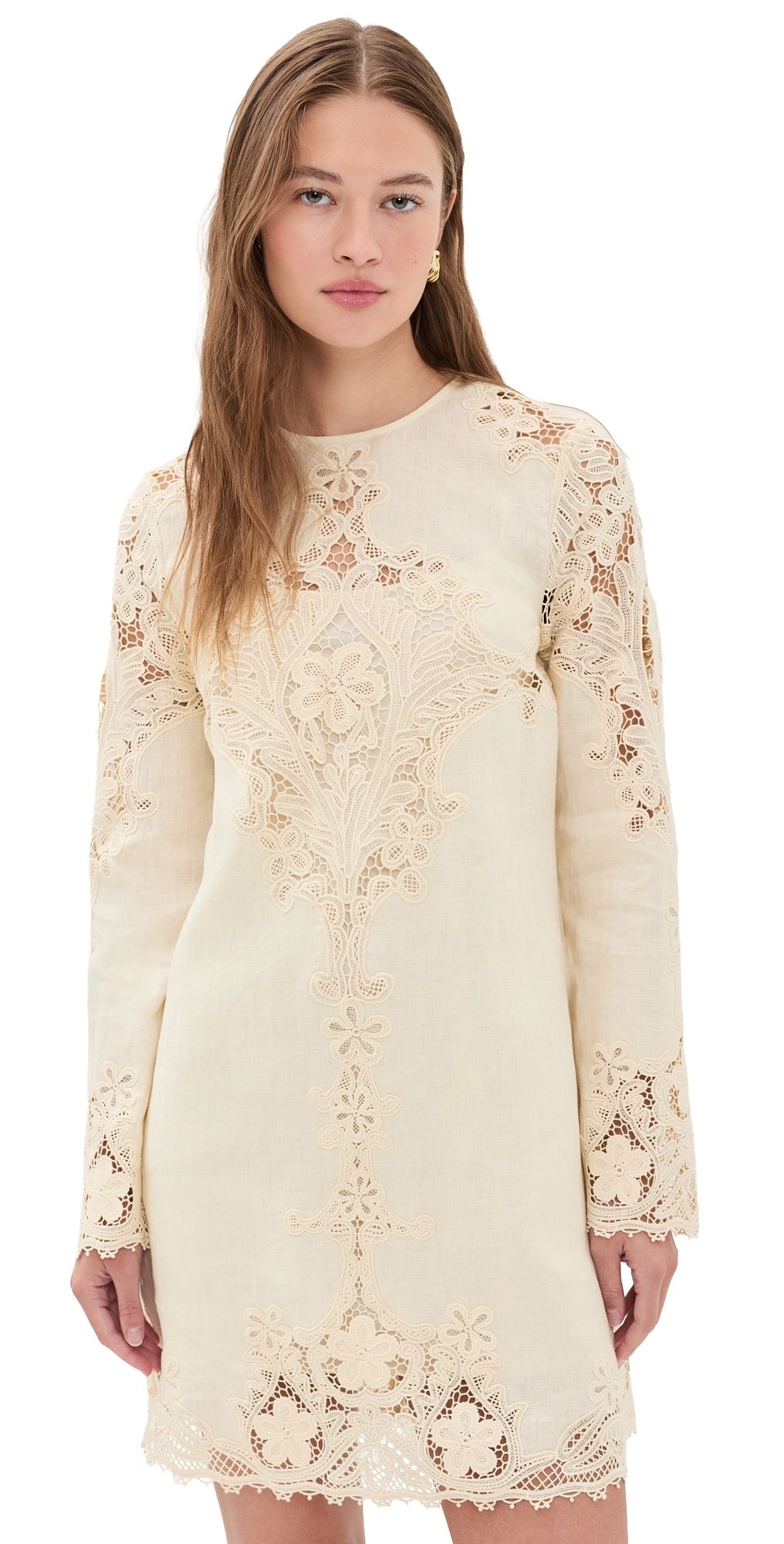 Ulla Johnson Camie Linen Mini Dress Ivory 8