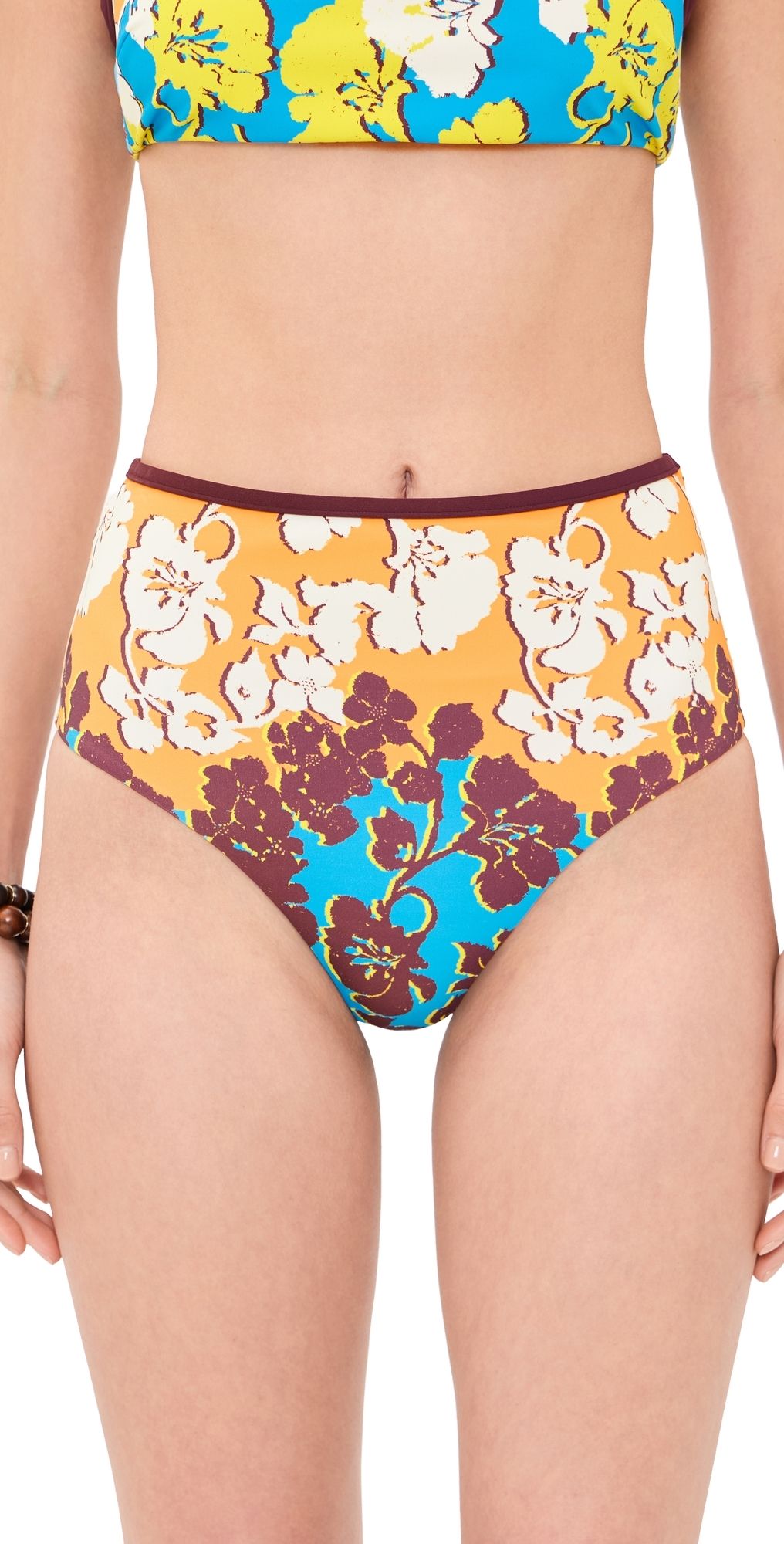 ALÉMAIS Splice High Waisted Bikini Bottoms Multi XL