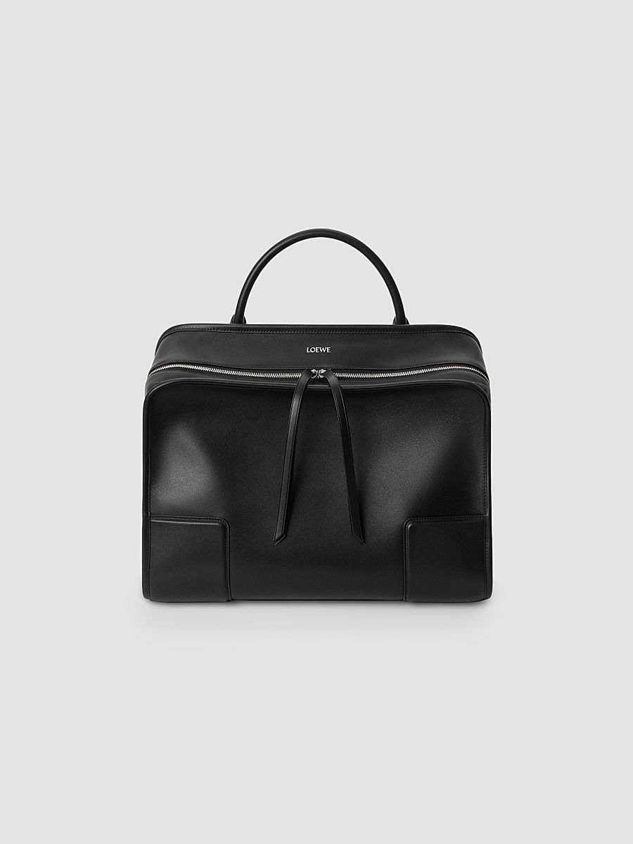 Men's Amazona 180 Extra-Large Leather Tote - Black