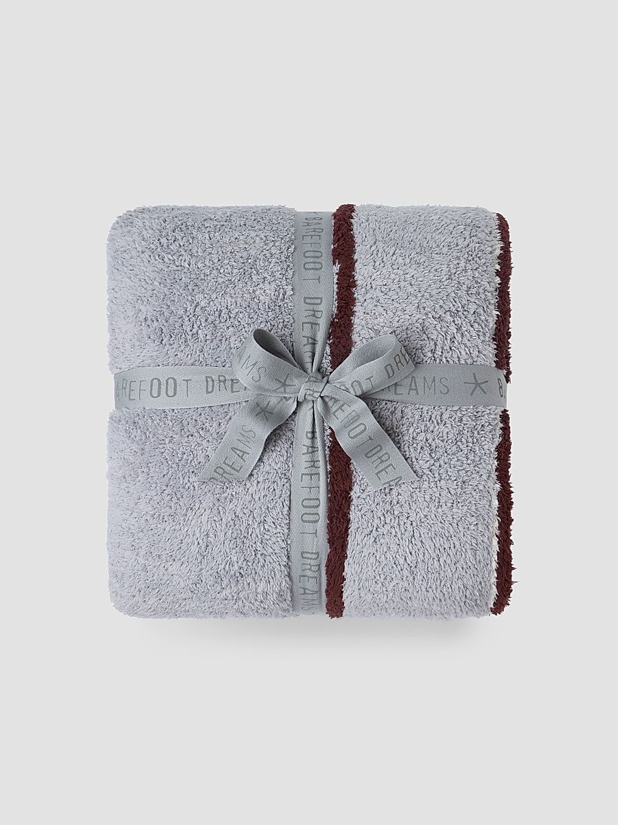 CozyChic Belmar Border Throw Blanket - Vapor Multi