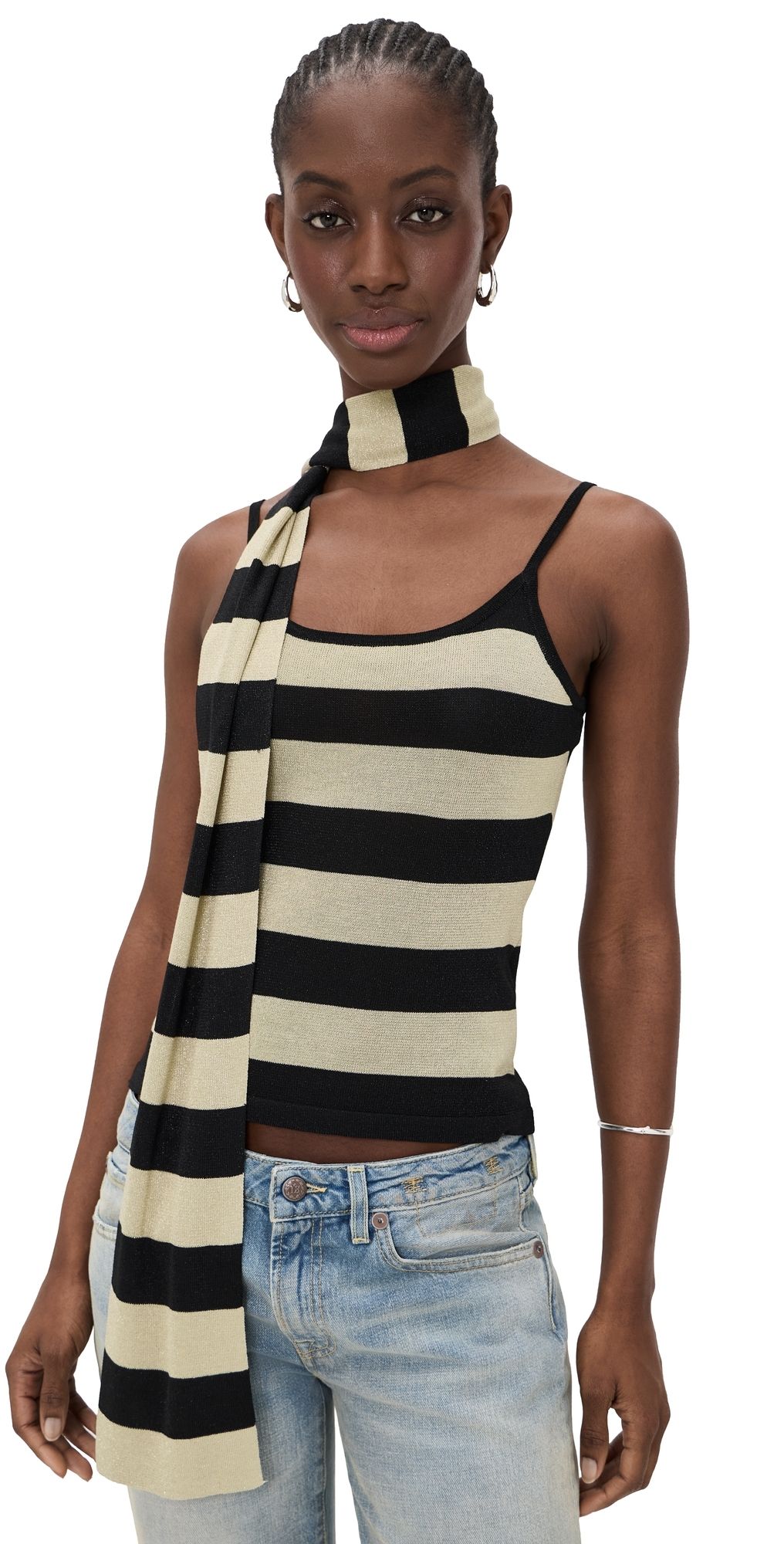 Lioness Dolce Tank Top Sand Stripe XS
