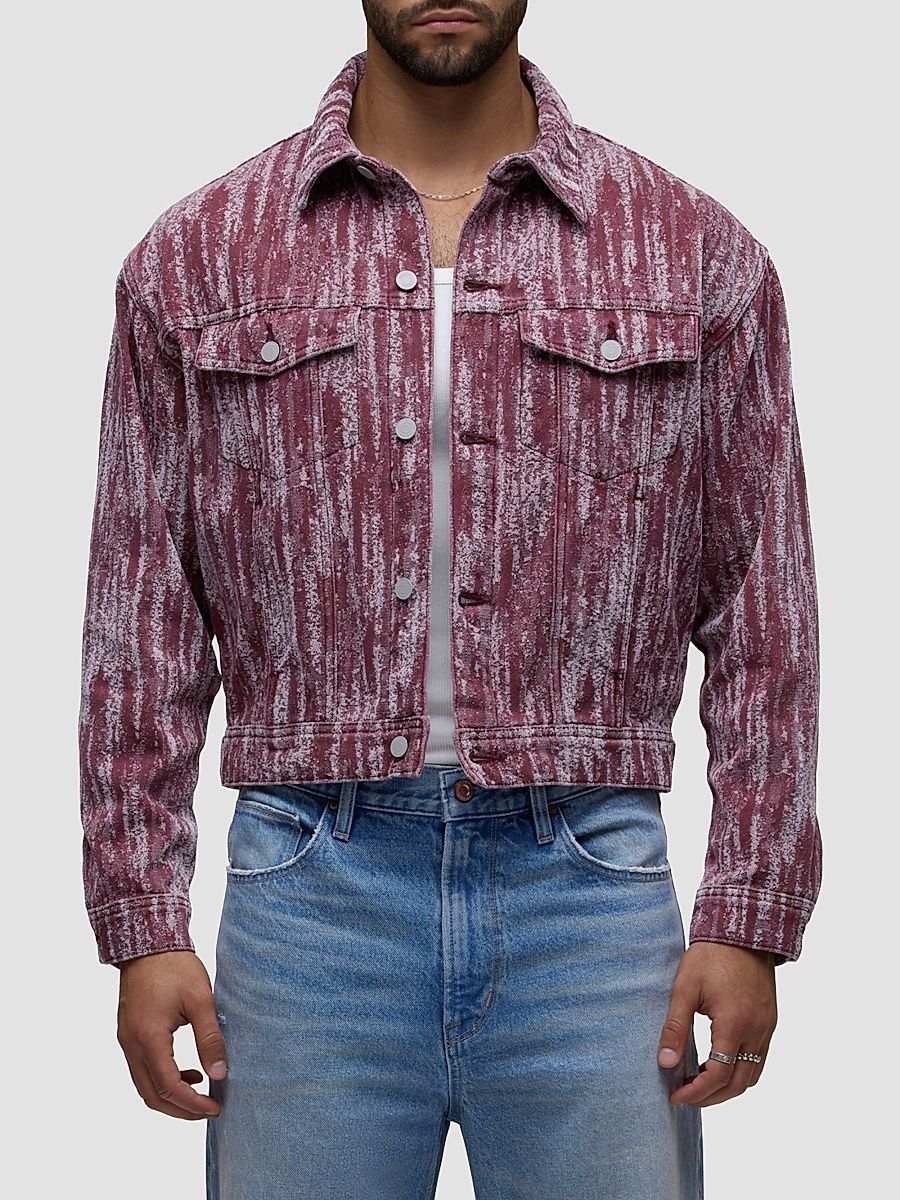 Hudson Jeans Men's Cotton-Blend Trucker Jacket - Napa - Size XXL