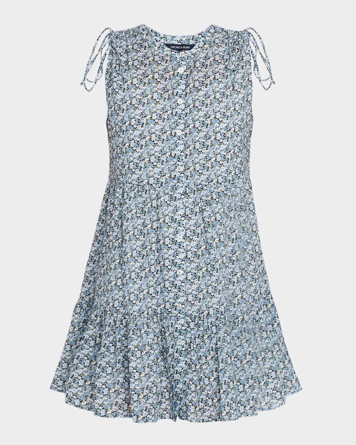 Yulianna Floral Tiered Button-Front Mini Dress