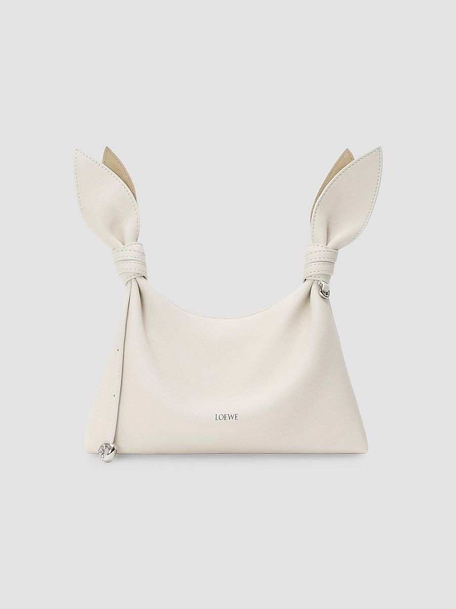LOEWE Women's Scarf Mini Leather Crossbody Bag - Soft White