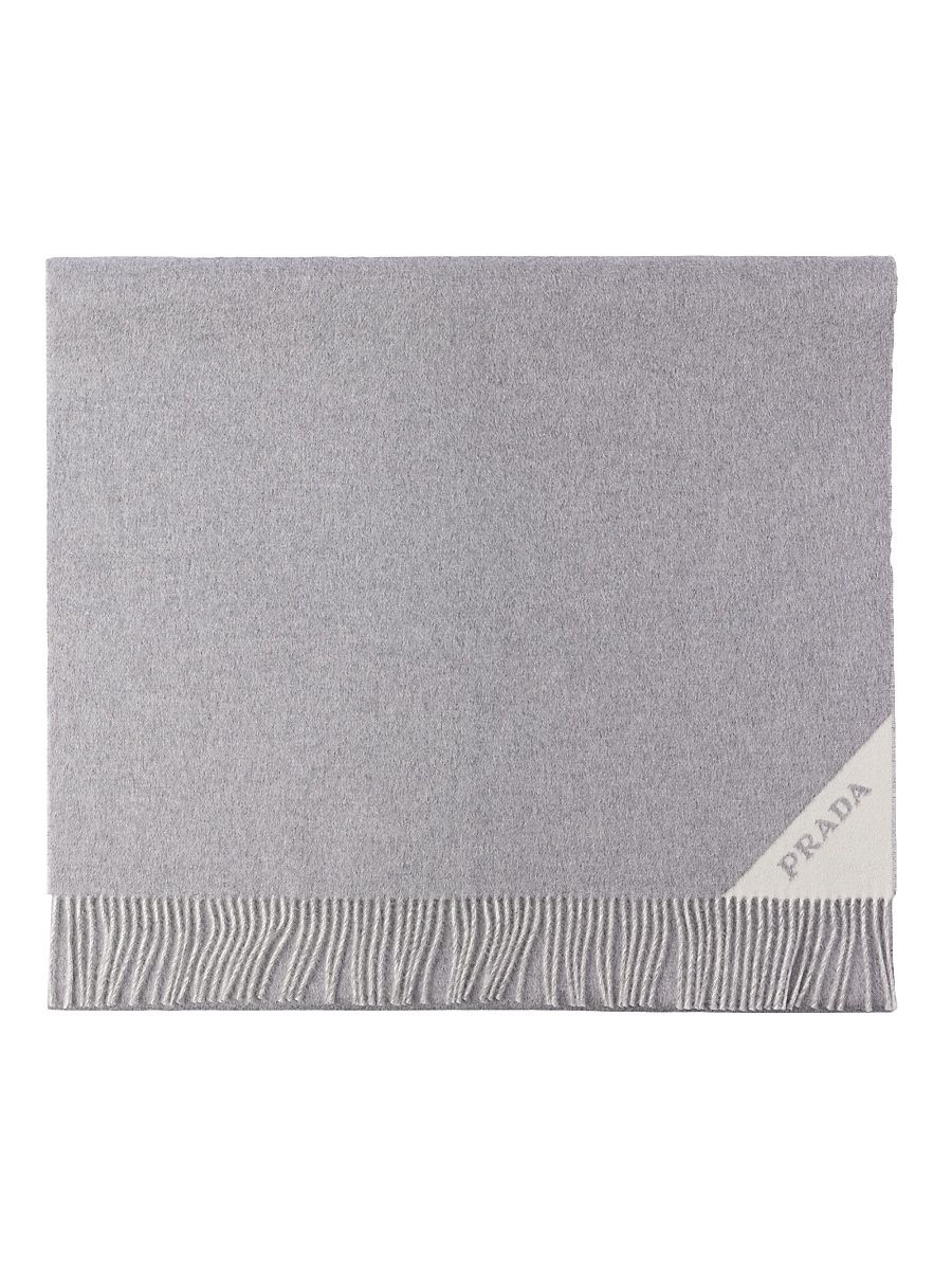 Women's Double Cashmere Scarf - Grey