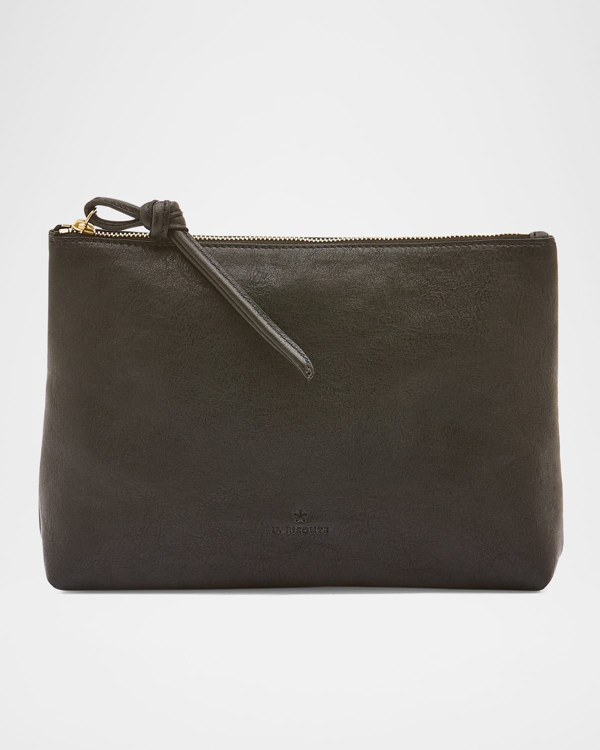Snodo Zip Leather Clutch Bag