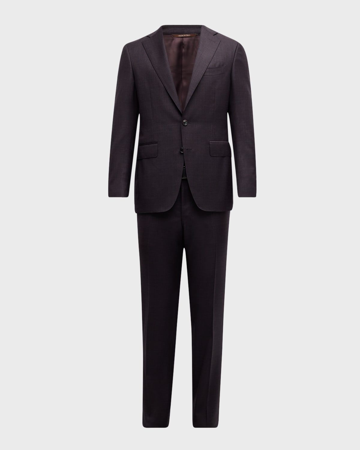 Men & apos;s Wool Tonal Check Two-Piece Suit