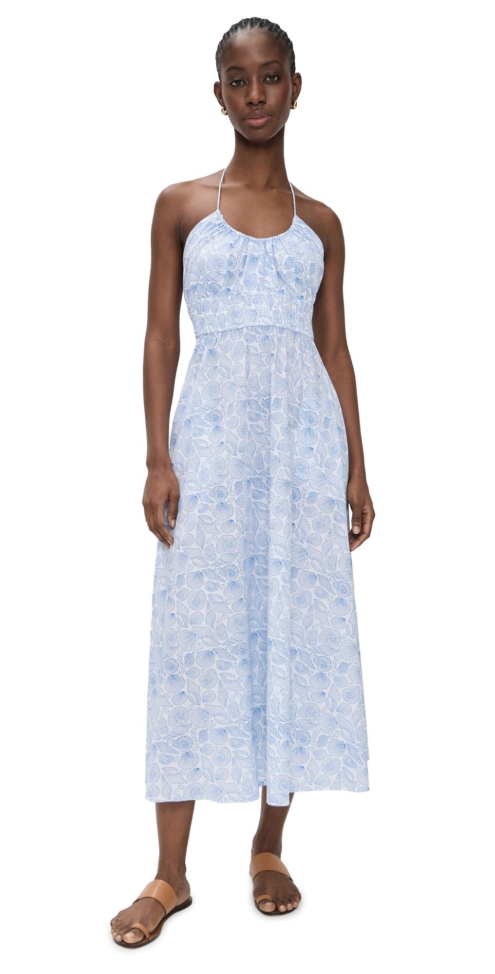 Marea Mireille Seashell Dress Blue Seashell XL