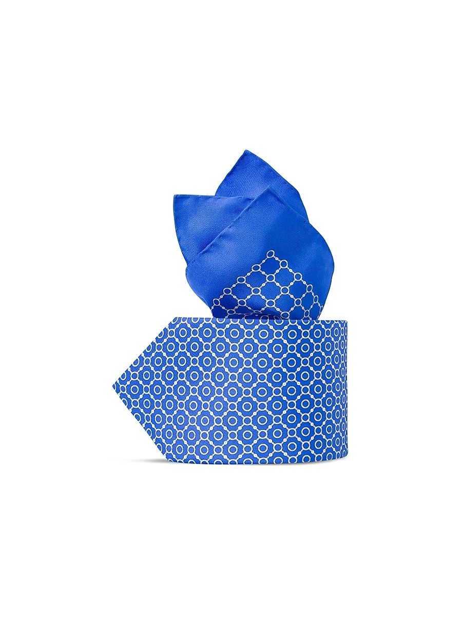 Men's Luxury Silk Tie Set - Sky Blue