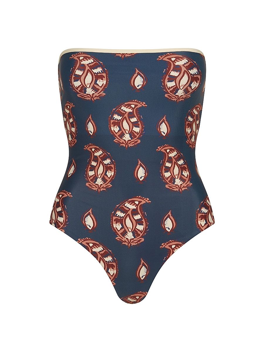 Women's Alta Mar One-Piece Swimsuit - Navy Rose - Size Small