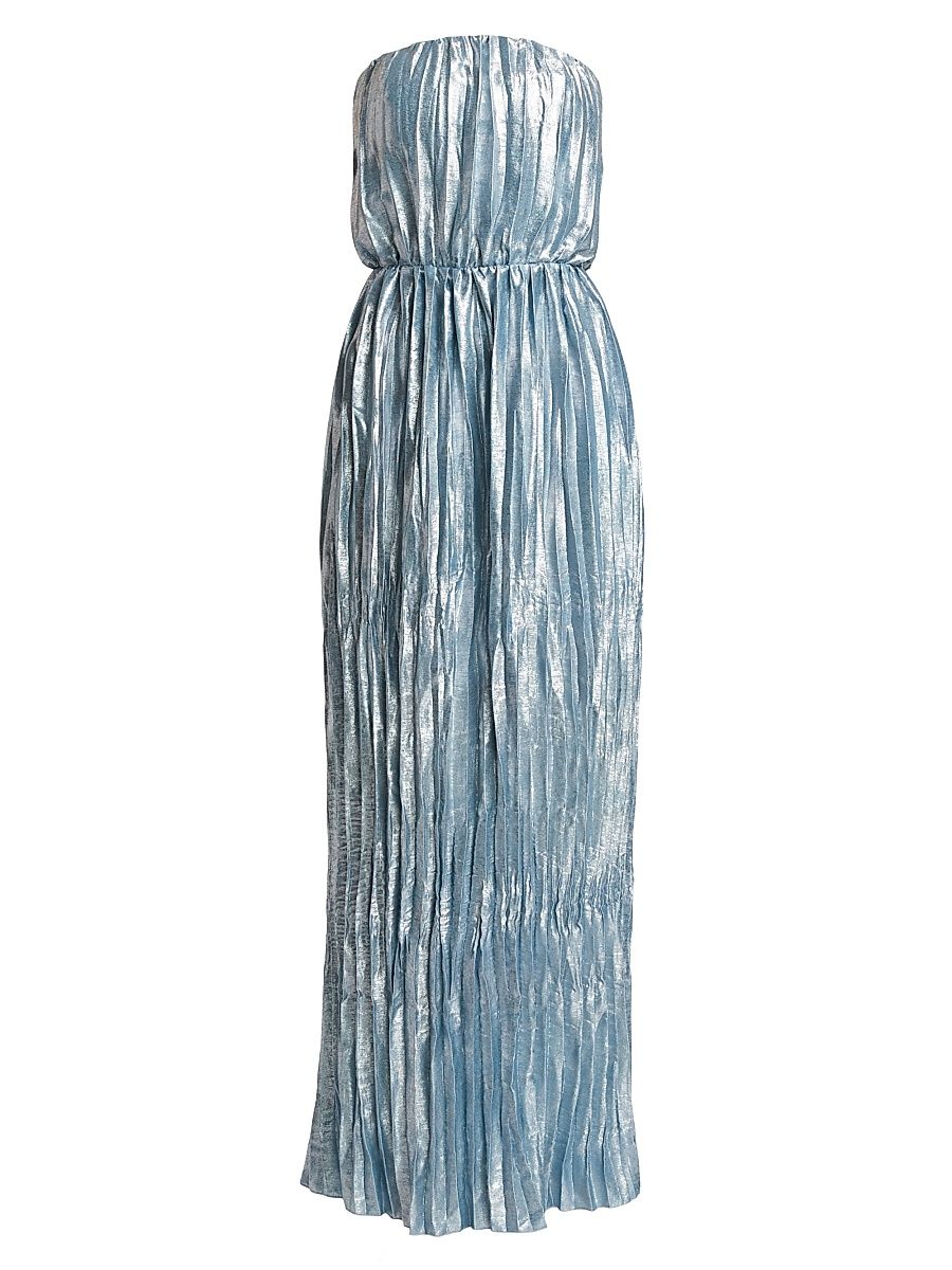 Women's Florence Pleated Shimmer Maxi Dress - Polar Shimmer - Size 10