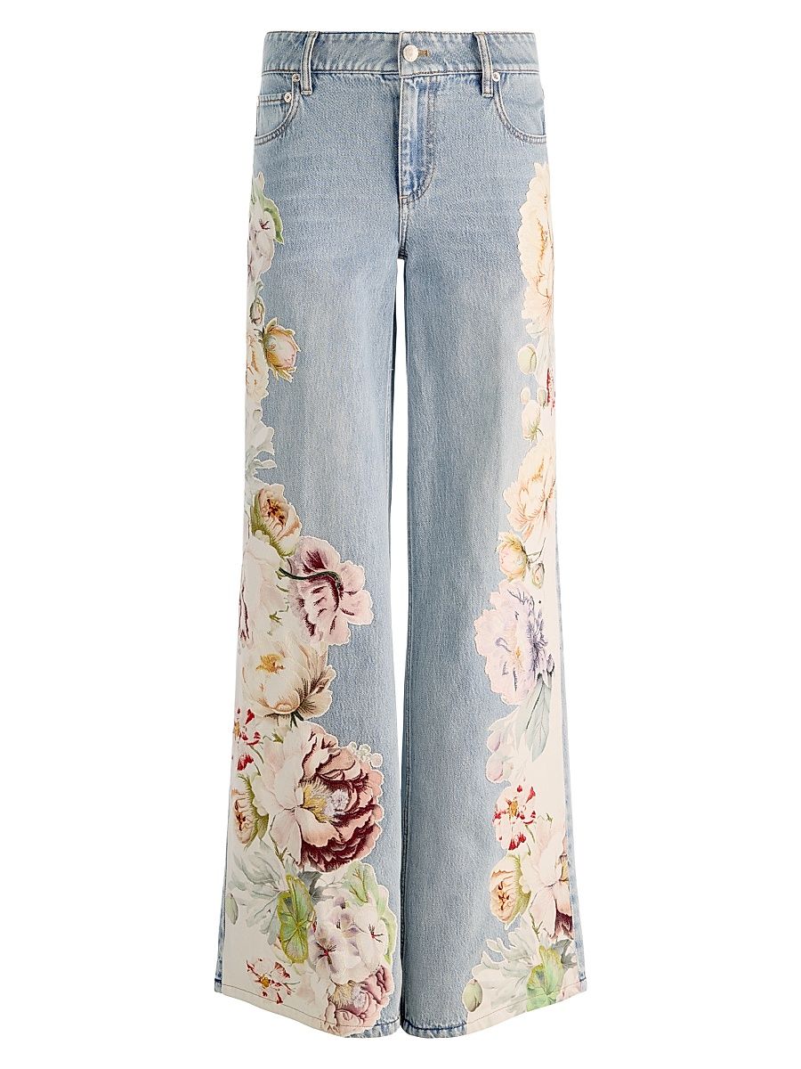 Women's Amazing Low-Rise Baggy Embroidered Jeans - Sierra Vintage Multi - Size 32