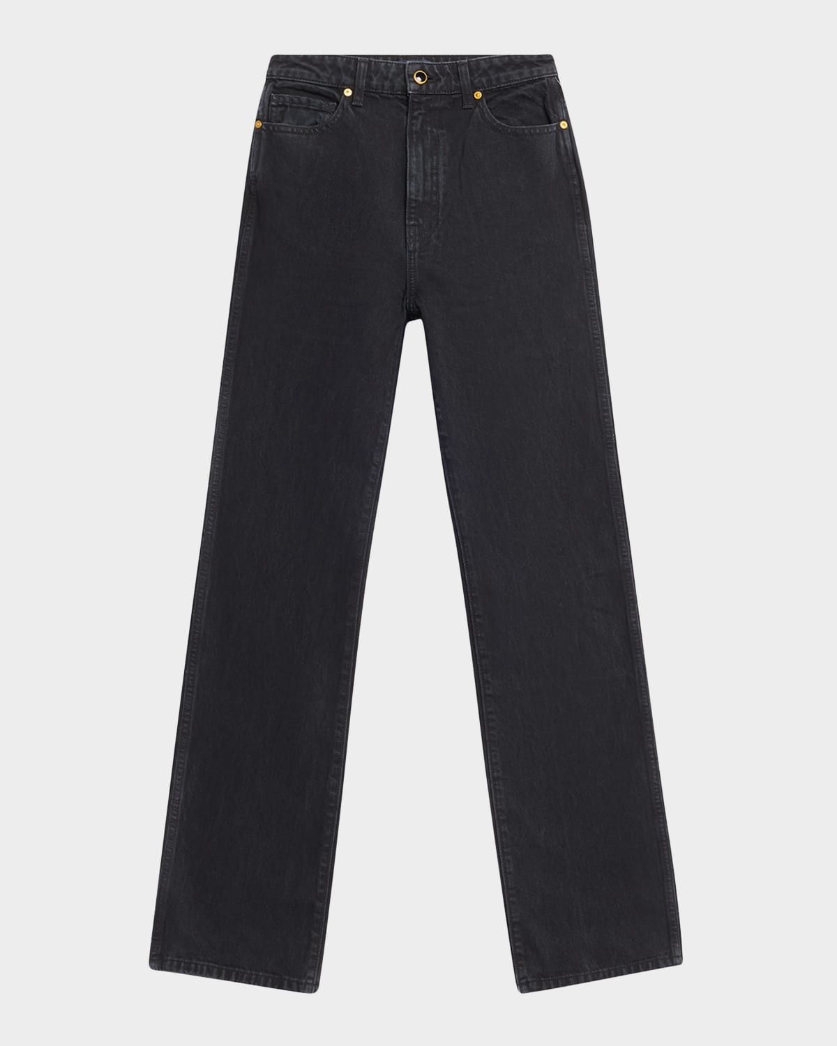 Danielle Enameled Button Jeans
