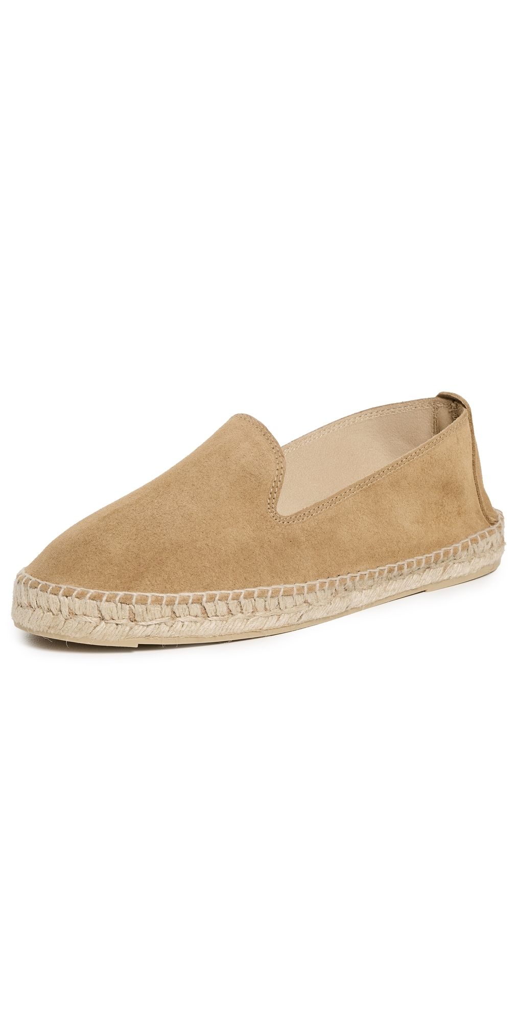 Manebi Suede Classic Espadrilles Suede Washed Beige 46
